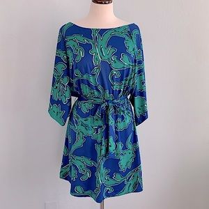 Julie Brown Abstract Scroll Dress